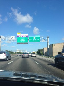 Miami traffic on a good day, NOT on my day.