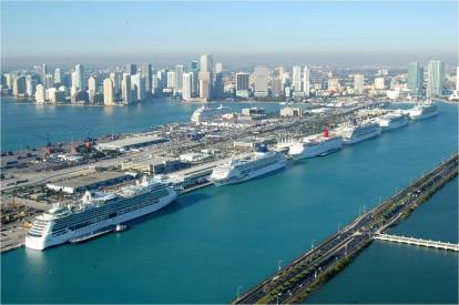 This sort of traffic - cruise ship congestion at the Port of Miami - is a sure-fire way to get unplugged. This is more my speed!